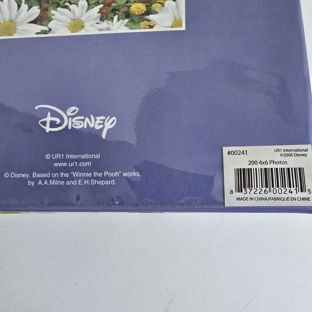 Disney Winnie the Pooh Friends Blue Photo Album 4x6 200 Photos Acid Free Vtg